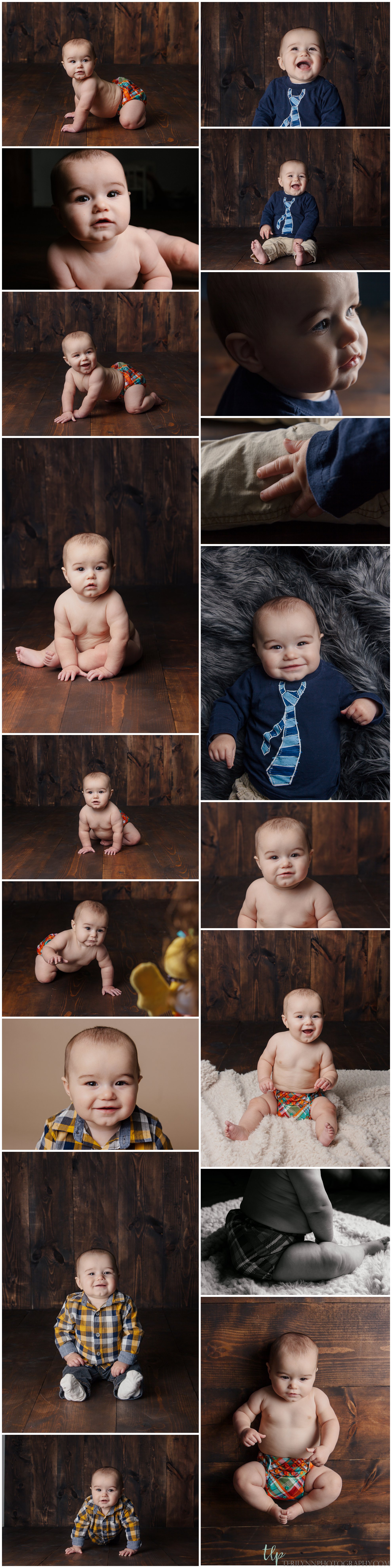 Baby milestone photography session